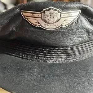 100th anniversary Harley Davidson captains hat s-l400.jpg main image 2